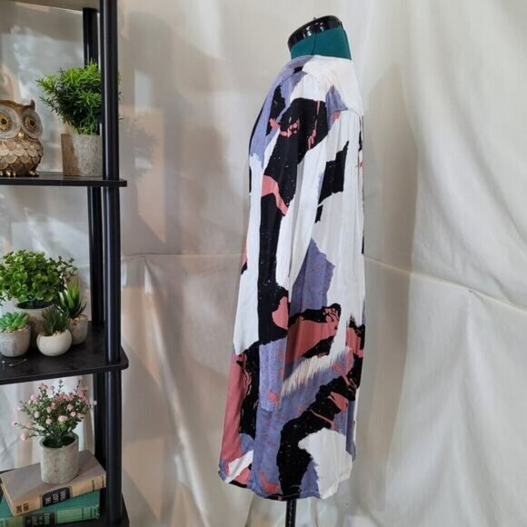 Minimum Paprika Dress in Purple Geometric Print - Size Large‎ - Picture 4 of 12